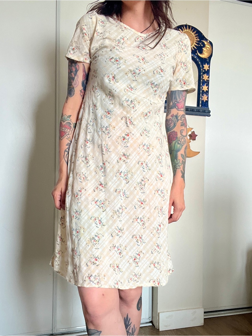 Vintage 90βs/ Y2K cottagecore mini dress - Picture 2 of 6
